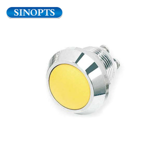 12MM 220V Küçük Mandallı Işıklı Basma Düğmesi Anahtarı